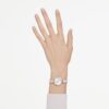 Reloj tipo brazalete Matrix Pearl, fabricado en Suiza, con pulseras de cristales, blanco, acabado en tono oro rosa Reloj tipo brazalete Matrix Pearl, fabricado en Suiza, con pulseras de cristales, blanco, acabado en tono oro rosa