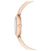 Reloj tipo brazalete Matrix Pearl, fabricado en Suiza, con pulseras de cristales, blanco, acabado en tono oro rosa Reloj tipo brazalete Matrix Pearl, fabricado en Suiza, con pulseras de cristales, blanco, acabado en tono oro rosa