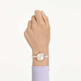 Reloj tipo brazalete Sublima, fabricado en Suiza, correa metálica, tono oro rosa, acabado en tono oro rosa