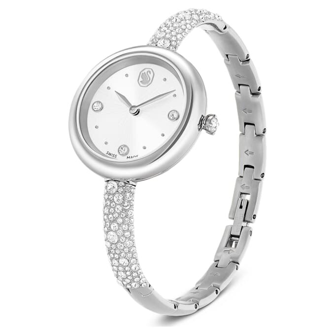 Reloj tipo brazalete Sublima, fabricado en Suiza, pulsera de metal, tono plateado, acero inoxidable Reloj tipo brazalete Sublima, fabricado en Suiza, pulsera de metal, tono plateado, acero inoxidable