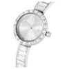 Reloj tipo pulsera Matrix de fabricación suiza, pulseras de cristales, blanco, acero inoxidable Reloj tipo pulsera Matrix de fabricación suiza, pulseras de cristales, blanco, acero inoxidable
