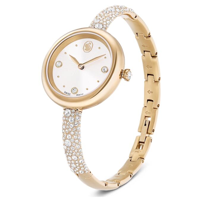 Reloj tipo pulsera Sublima, fabricado en Suiza, pulsera metálica, tono dorado, acabado en tono dorado champán Reloj tipo pulsera Sublima, fabricado en Suiza, pulsera metálica, tono dorado, acabado en tono dorado champán