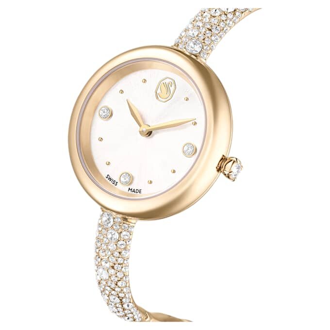 Reloj tipo pulsera Sublima, fabricado en Suiza, pulsera metálica, tono dorado, acabado en tono dorado champán Reloj tipo pulsera Sublima, fabricado en Suiza, pulsera metálica, tono dorado, acabado en tono dorado champán