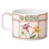 Taza combinada Idyllia con platillo, de porcelana, con motivo de cristal, ramo de flores, multicolor Taza combinada Idyllia con platillo, de porcelana, con motivo de cristal, ramo de flores, multicolor