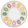 Taza de café espresso Idyllia con platillo, porcelana, motivo de cristales, color limón, multicolor Taza de café espresso Idyllia con platillo, porcelana, motivo de cristales, color limón, multicolor