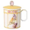Taza de porcelana Idyllia, motivo de cristal, pinzón, amarillo Taza de porcelana Idyllia, motivo de cristal, pinzón, amarillo