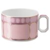 Taza de té con platillo Signum, de porcelana, rosa Taza de té con platillo Signum, de porcelana, rosa