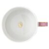 Taza de té con platillo Signum, de porcelana, rosa Taza de té con platillo Signum, de porcelana, rosa
