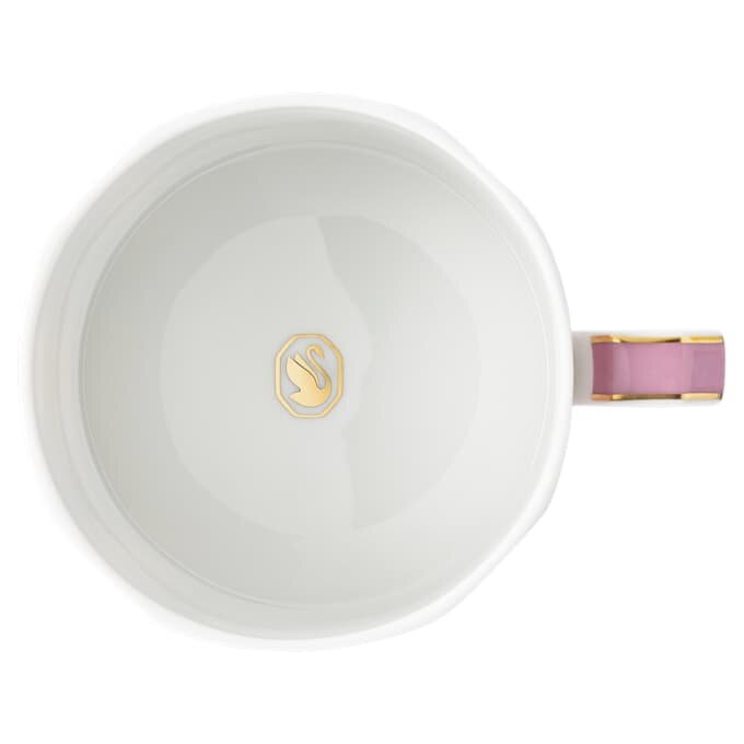 Taza de té con platillo Signum, de porcelana, rosa Taza de té con platillo Signum, de porcelana, rosa