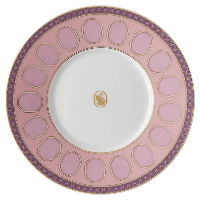 Taza de té con platillo Signum, de porcelana, rosa Taza de té con platillo Signum, de porcelana, rosa