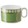 Taza de té con platillo Signum, de porcelana, verde Taza de té con platillo Signum, de porcelana, verde