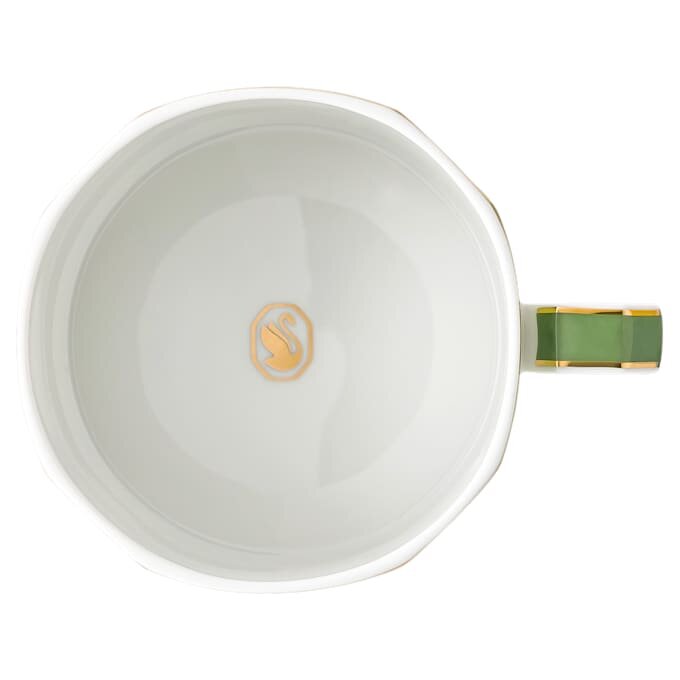 Taza de té con platillo Signum, de porcelana, verde Taza de té con platillo Signum, de porcelana, verde