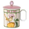Taza Idyllia de porcelana, motivo de cristal, papamoscas, verde Taza Idyllia de porcelana, motivo de cristal, papamoscas, verde