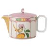 Tetera Idyllia de porcelana, motivo de cristal, pájaro, multicolor Tetera Idyllia de porcelana, motivo de cristal, pájaro, multicolor