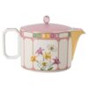 Tetera Idyllia de porcelana, motivo de cristal, pájaro, multicolor Tetera Idyllia de porcelana, motivo de cristal, pájaro, multicolor