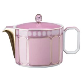 Tetera Signum de porcelana, pequeña, rosa