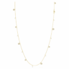 Una Angelic Strandage Crystal Pearl, talla redonda, blanco, chapado en tono dorado Una Angelic Strandage Crystal Pearl, talla redonda, blanco, chapado en tono dorado